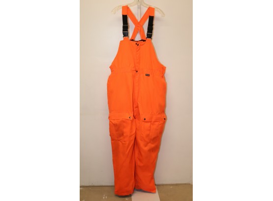 Guide Gear Size Extra Large XL Blaze Orange Thinsulate Insulated Hunting Bib Pants  (H-2)