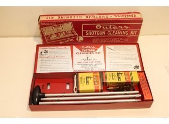Vintage Outers Shotgun Cleaning Kit Gun Red Metal Box No. 478