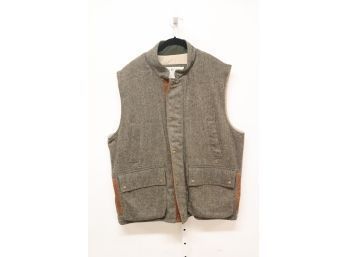 Orvis Tweed Wool Vest With Primaloft Insulation Size XL