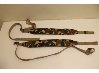 Pair Of Vintage Camo Gun Slings