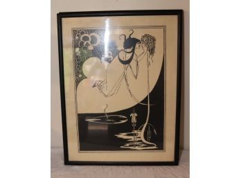 Vintage Black And White Medusa Framed Print