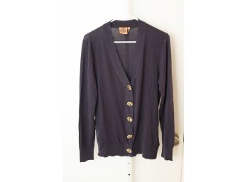 TORY BURCH BUTTON UP CARDIGAN SIZE L