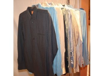 Mens Long Sleeve Hugo Boss Ben Sherman Zara & More Dress Shirt Lot (M-11)