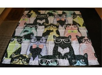 Cats In Glasses Shower Curtain
