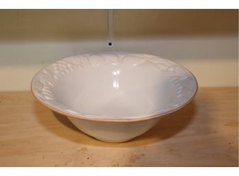 White Ceramic Serving Bowl Platter Made In Italy Exclusively For HIMARK