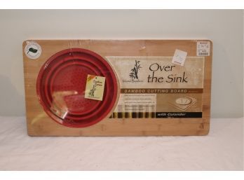 New In Package Over The Sink Bamboo Cutting Board