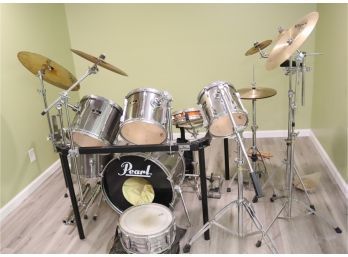 Pearl Export Series Drum Set With Sabian Cymbals