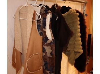 The Furry Vest And Shawl Lot  (BR-2)