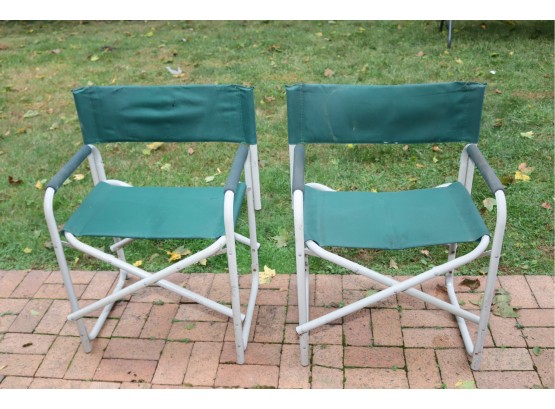 Pair Of Folding Outdoor Camping Chairs