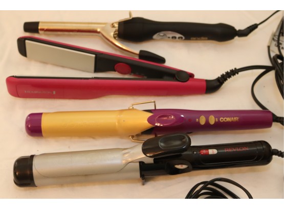 Curling And Flat Iron Hair Styling Tool Lot