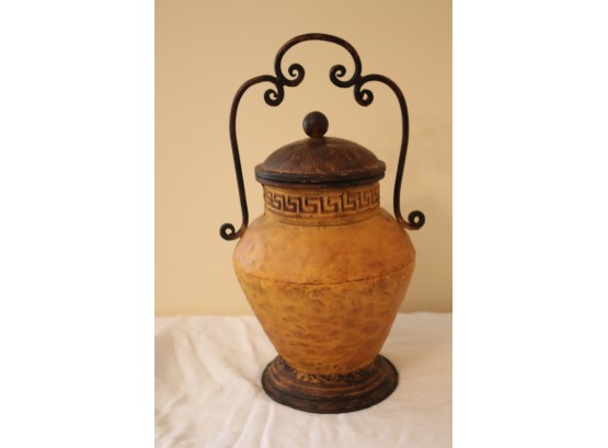 Covered Urn With Handle