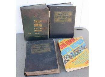 Vintage Set Of Automotive Repair Manuals 1956 1963 1968 1978
