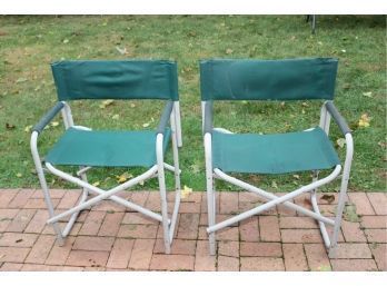 Pair Of Folding Outdoor Camping Chairs