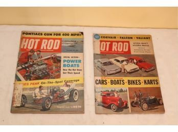 Pair Of Vintage Hot Rod Magazines Sept, 1959 & Feb 1960