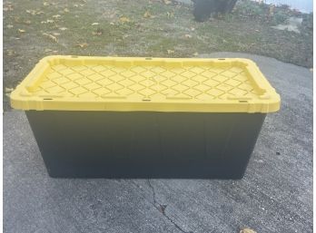 HDX 55 Gallon Tough Tote Storage Box With Lid