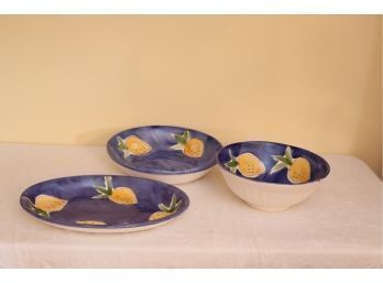 1995 Mary Anne Mitchel Serving Plates Bowls