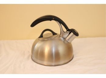 OXO PICK ME UP Whistling Tea Kettle Brushed Stainless Steel 1.8 Qt.