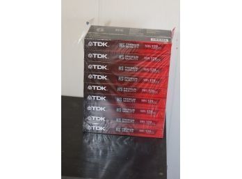 9 NEW TDK VHS Tapes