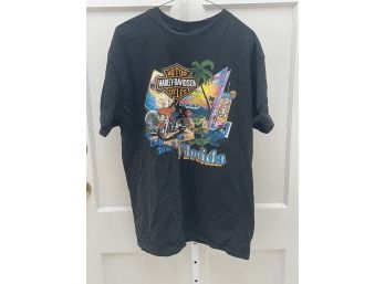 Vintage 90's West Coast Harley Davidson Ft. Meyers Florida T-shirt XL  (F-4)