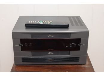 Go Video Dual Deck VCR Gv-6060 6600 6650 With Remote