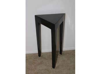 Black Lacquer Triangle Side Table