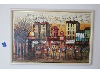 Mid Century Dutch Painting Signed T. Bedford