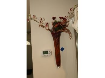 Art Glass Wall Hanging Flower Vase