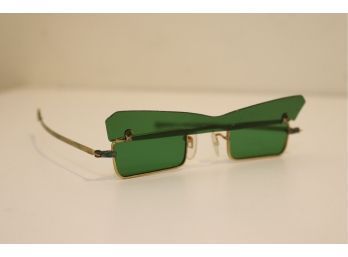 Vintage Green Lens Steampunk Eye Glasses