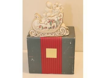 Lenox Santa And Sleigh Dash Away All Collection -Ivory, Gold & Multicolor W/ Box