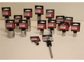 NEW Crafysman Sockets 1/2' 3/8 & 14' Drives Metric And Inch. (SOC-2)