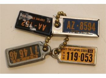 Vintage New York License Plate Disabled American Veterans DAV Tags