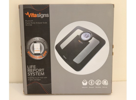 New In Box Vitasigns VS-3100 Bluetooth Digital Body Analyzer Scale