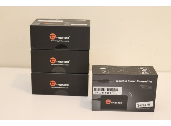4 New In Box TaoTronics  Wireless Stereo Transmitters TT-bAO1
