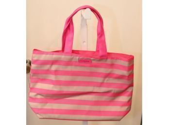 Lancome Pink Striped Tote Bag