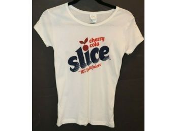 Vintage Cherry Cola Slice Cap Sleeve T-shirt Size LARGE WE GOT THE JUICE Size L