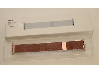 42mm Apple Watch Band Rose Gold Milanese Loop