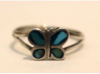 Vintage Sterling Silver Butterfly Ring (TC-4)