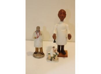 Vintage Doctor Office Figures Statues