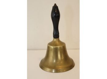 Large Vintage Brass Town Crier Bell