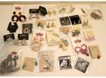 Assorted NEW Pierced Earrings Charms, Beads, Rhinestones Fashion Costume Jewlery (C-10)