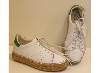The Shoebox White 'Stan Smith' Style Sneakers On Espadrille Rope Soles Size 36