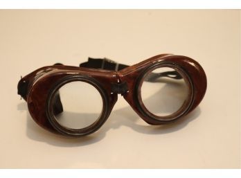 Vintage Steampunk Bakelite Safety Goggles