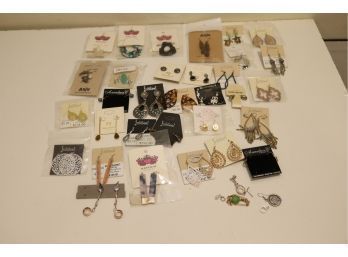 Assorted NEW Pierced Earrings Charms, Beads, Rhinestones Fashion Costume Jewlery (C-11)