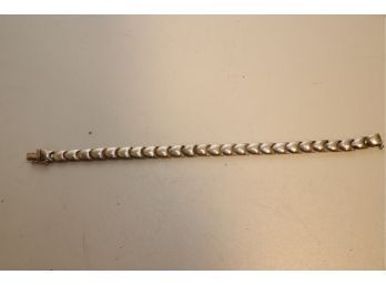 Vintage Sterling Silver 925 Link Bracelet (j-13)