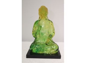 Green Glass Buddha