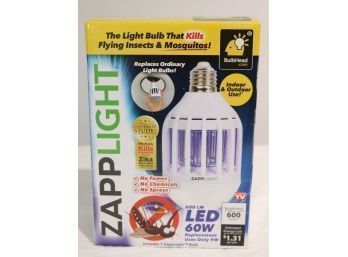 NEW ZappLight LED Lightbulb That Kills Mosquitos, As Seen On Tv