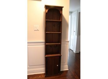 Vintage Wooden Bookshelf With Storage Cabinet
