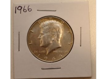 1966 Kennedy Half Dollar 90 Silver US Coin (D-4)