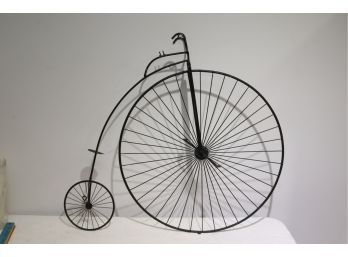 Metal Big Wheel Bicycle Sculpture Needs Work