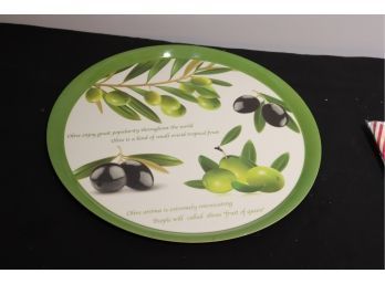 Plastic Olive Serving Platter
